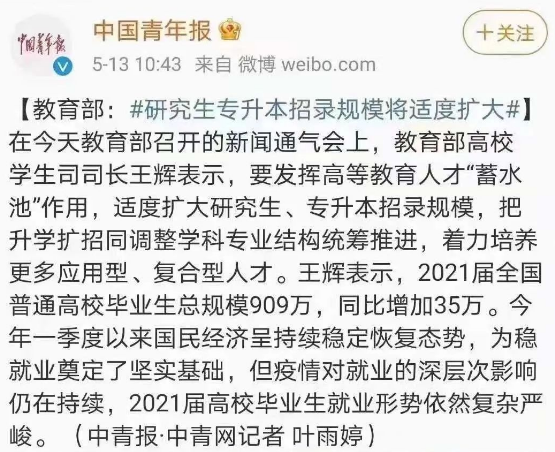 重要！專升本（專插本）招錄規(guī)模將適度擴(kuò)大！