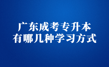 廣東成考專升本 有哪幾種學(xué)習(xí)方式