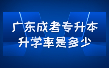 廣東成考專升本升學(xué)率是多少?