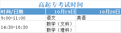 廣東成考高起專(zhuān)考試時(shí)間