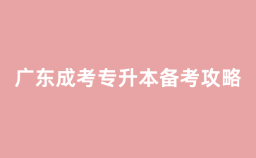 廣東成考專(zhuān)升本英語(yǔ)備考